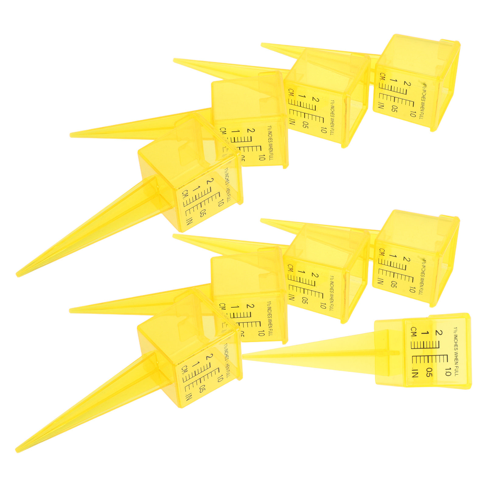 Gardening Tools Plastic - 9pcs Outdoor Rain Gauges 1.5-Inch Plastic