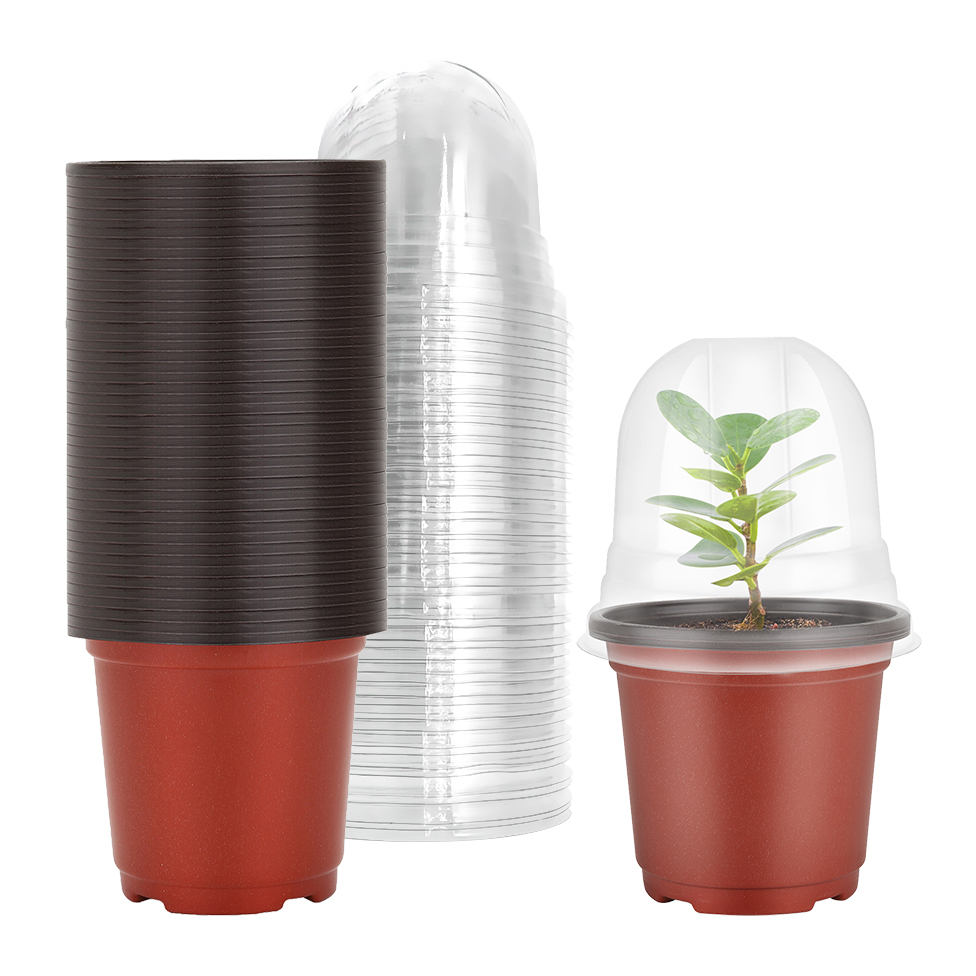 Seed Starter Trays - Plant Nursery Pots with Humidity Domes,40