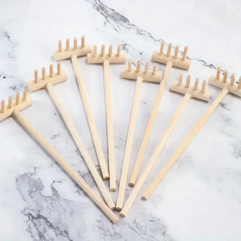 Zen Gardening Tools - High-Quality 6/12Pcs Mini Bamboo Rake Set
