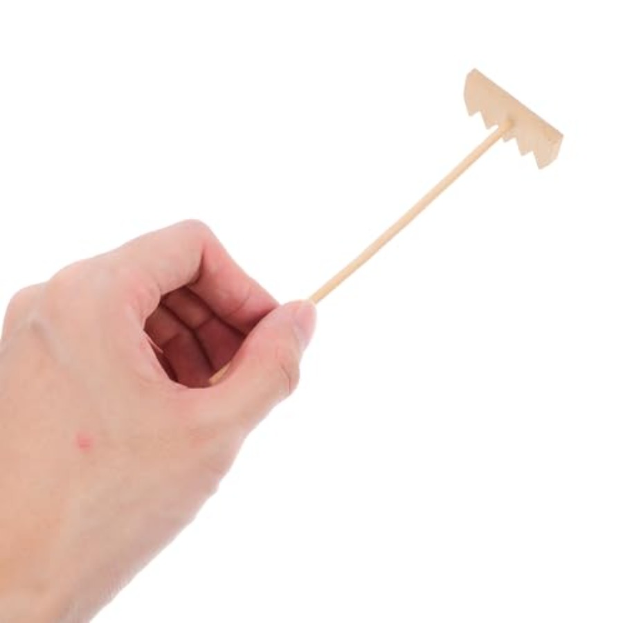Bamboo Mini Rake Set 4 Pcs for - Zen Gardening Tools ulasan dan harga