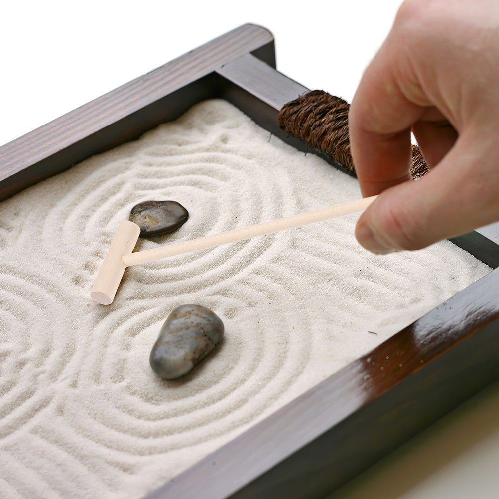 3pcs Bamboo Mini Rake Set For  - Zen Gardening Tools ulasan dan harga