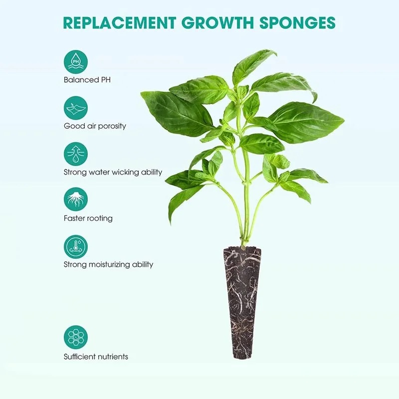 100Pcs Seed Grow Sponges Repla - Seed Starter Trays ulasan dan harga