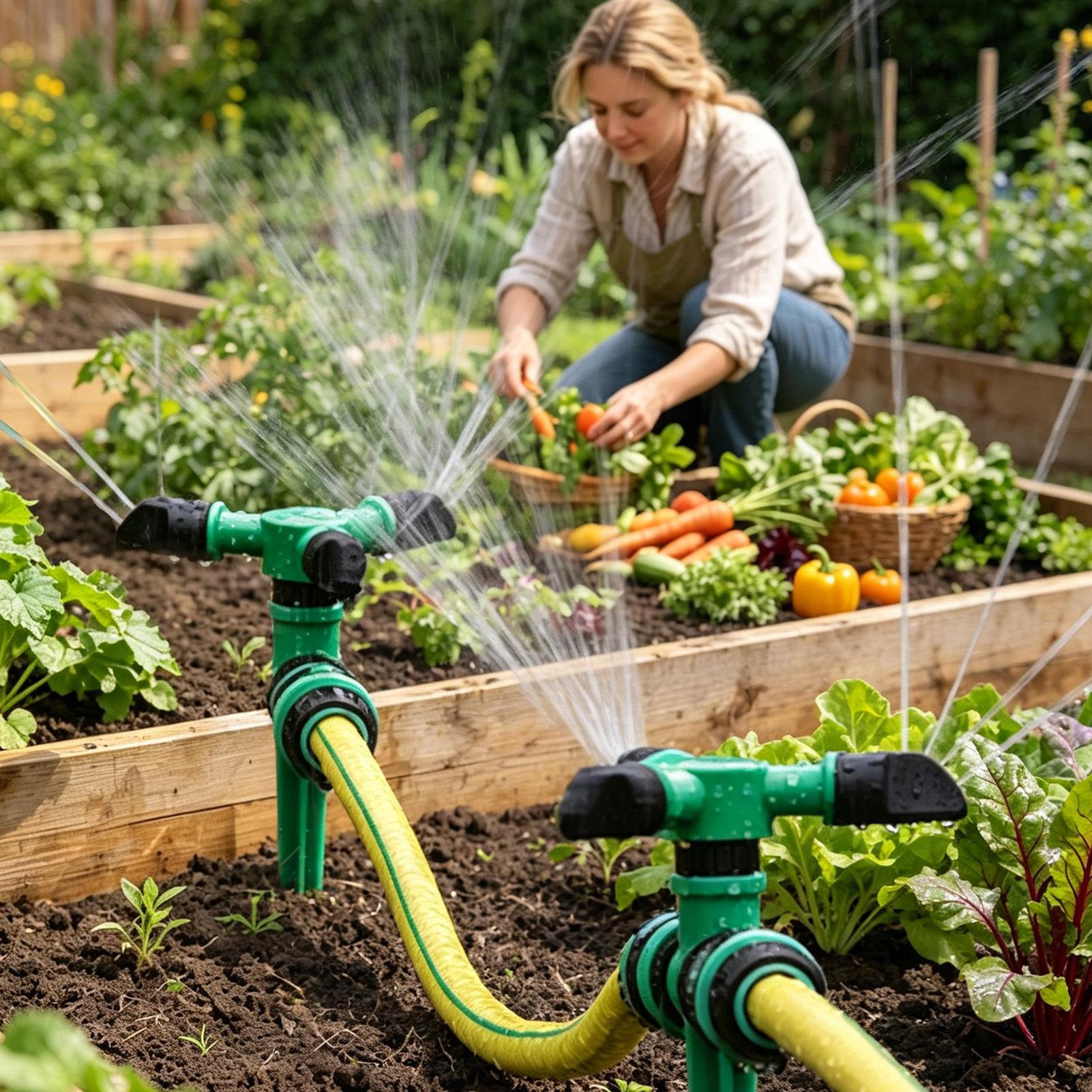 Automatic Rotating Water Sprin - Gardening Tools Plastic ulasan dan harga