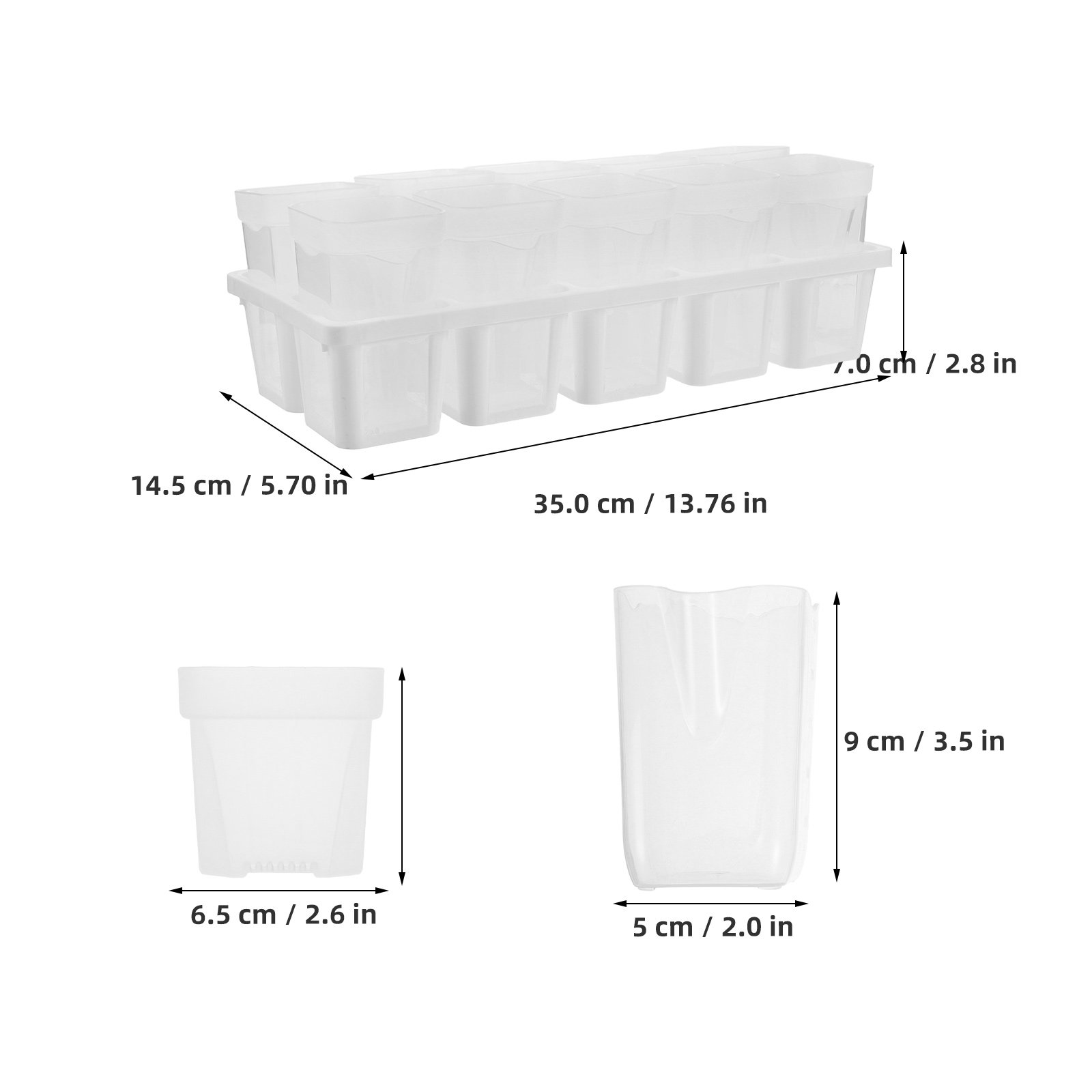 1Set Self Watering Pot Indoor  - Seed Starter Trays ulasan dan harga