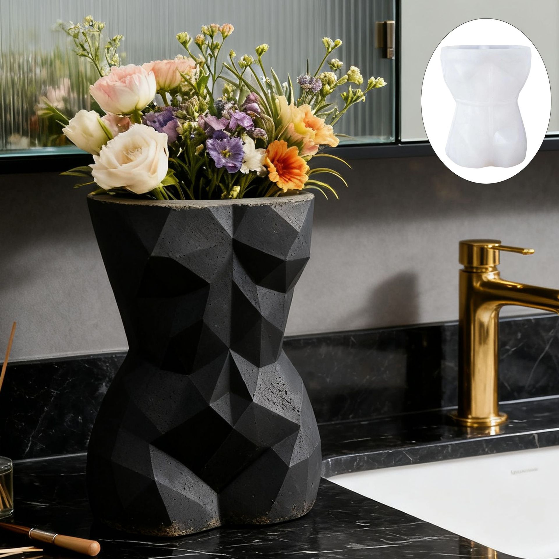 3D Geometric Female Body Flowe - Gardening Tools For Women ulasan dan harga