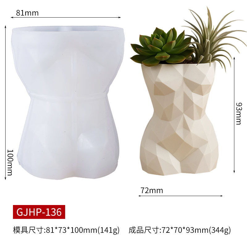 3D Geometric Female Body Flowe - Gardening Tools For Women ulasan dan harga