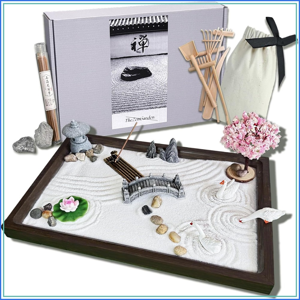 SRAYW Zen Garden Kit For Desk  - Zen Gardening Tools ulasan dan harga