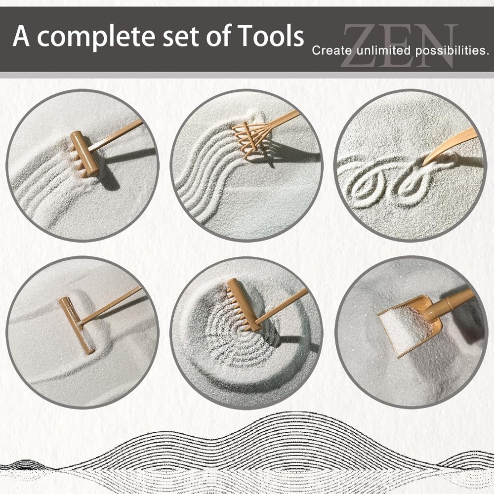 SRAYW Zen Garden Kit For Desk  - Zen Gardening Tools ulasan dan harga