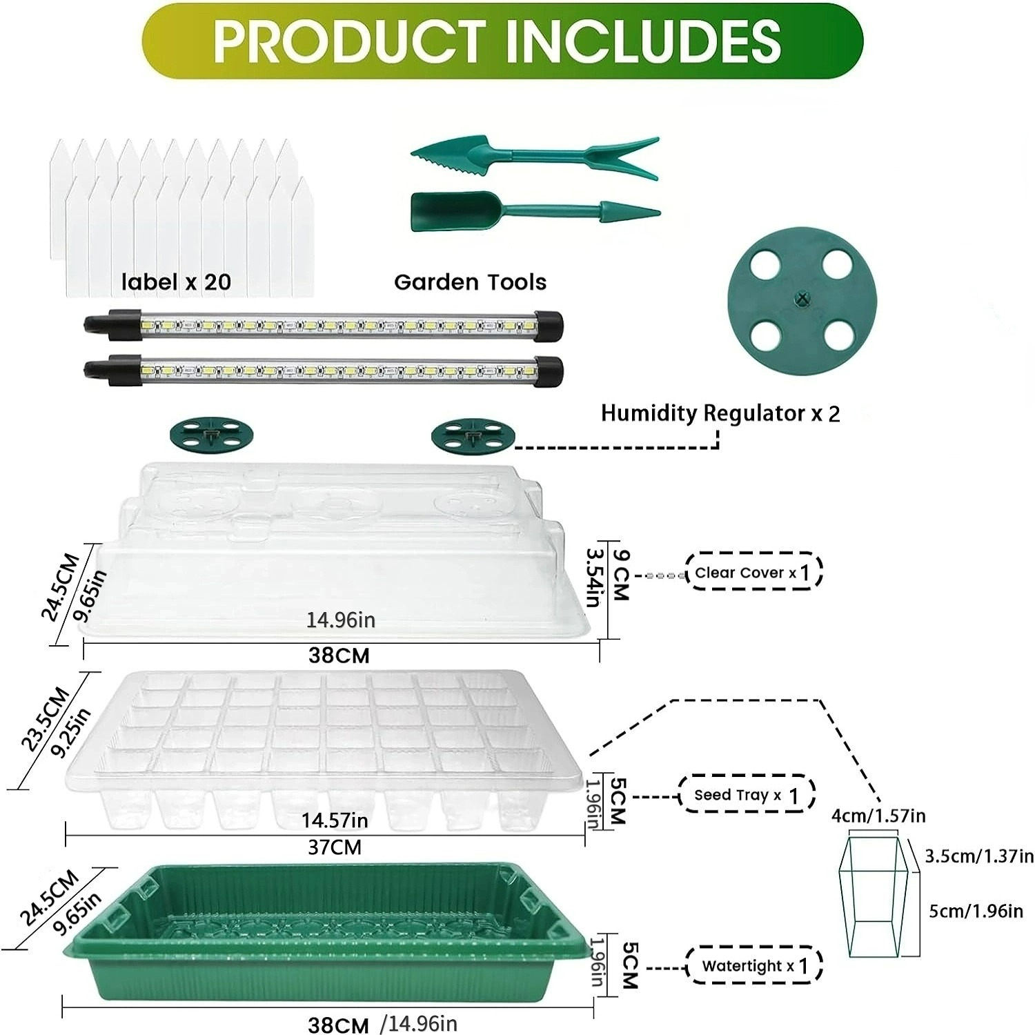Seed Starter Tray with Grow Li - Seed Starter Trays ulasan dan harga