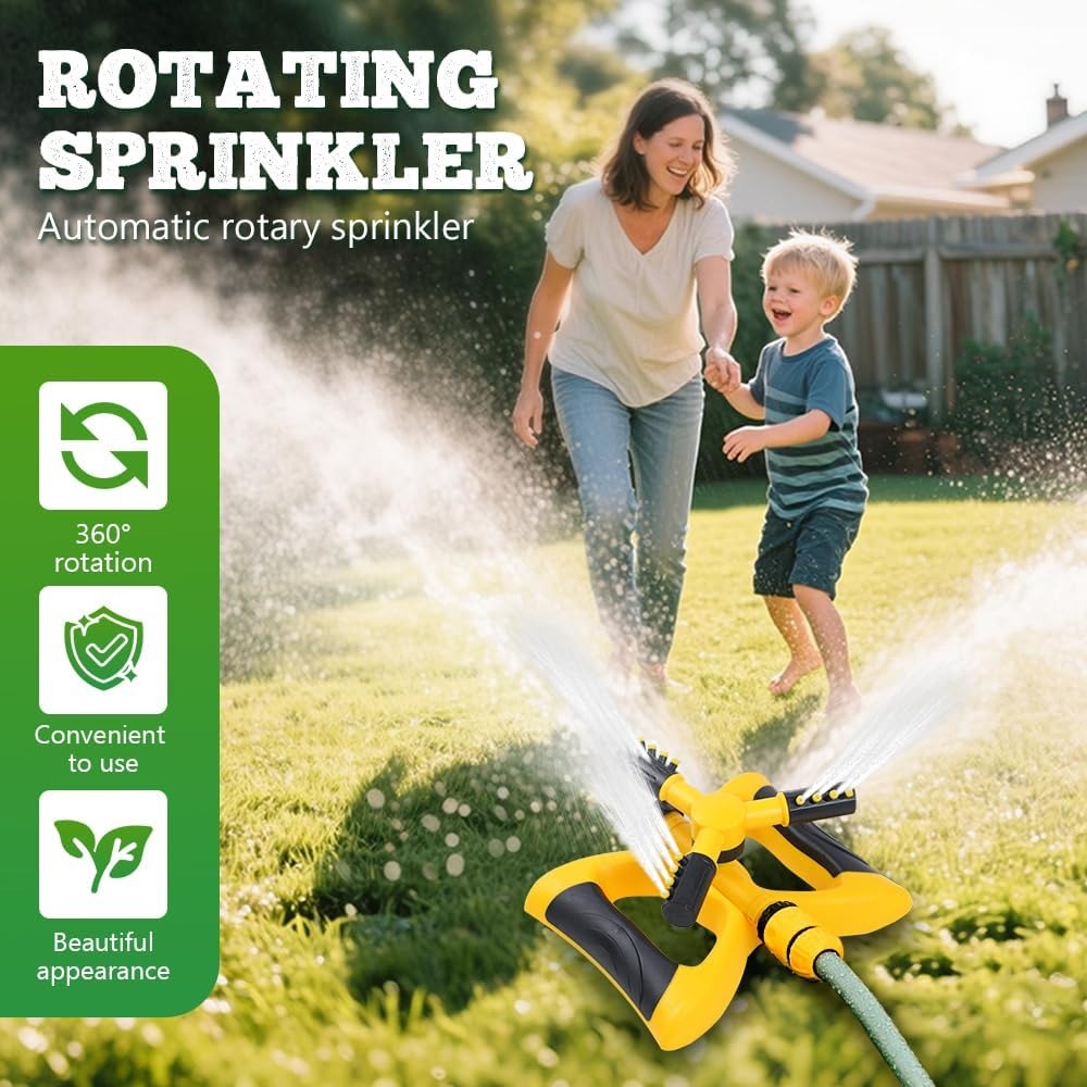 360-Degree Automatic Rotating  - Gardening Tools Plastic ulasan dan harga