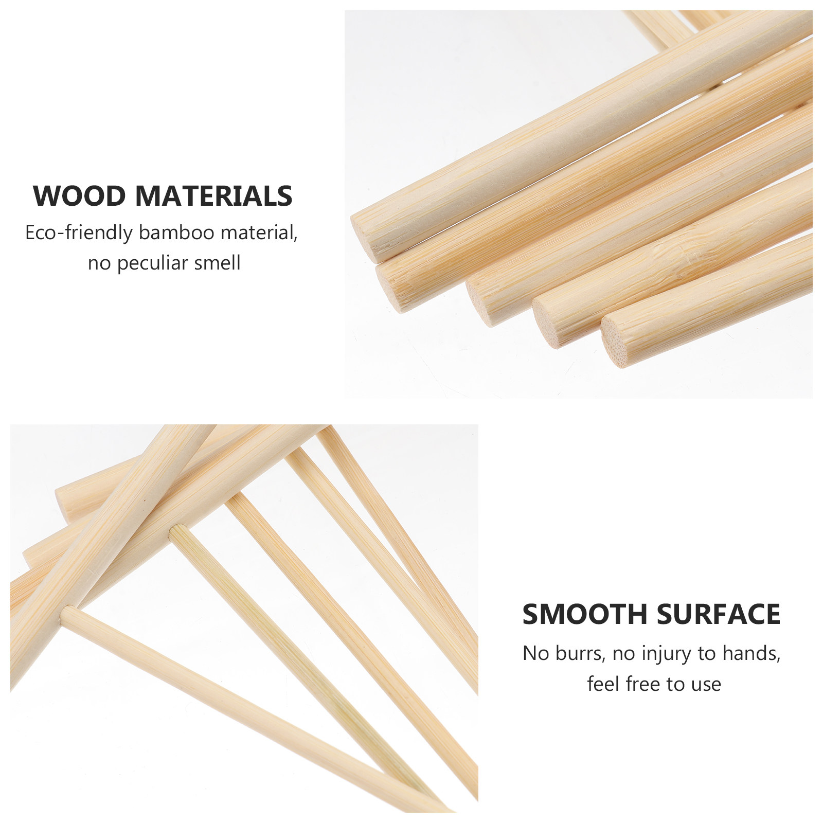 6Pcs Decorative Bamboo Rakes M - Zen Gardening Tools ulasan dan harga