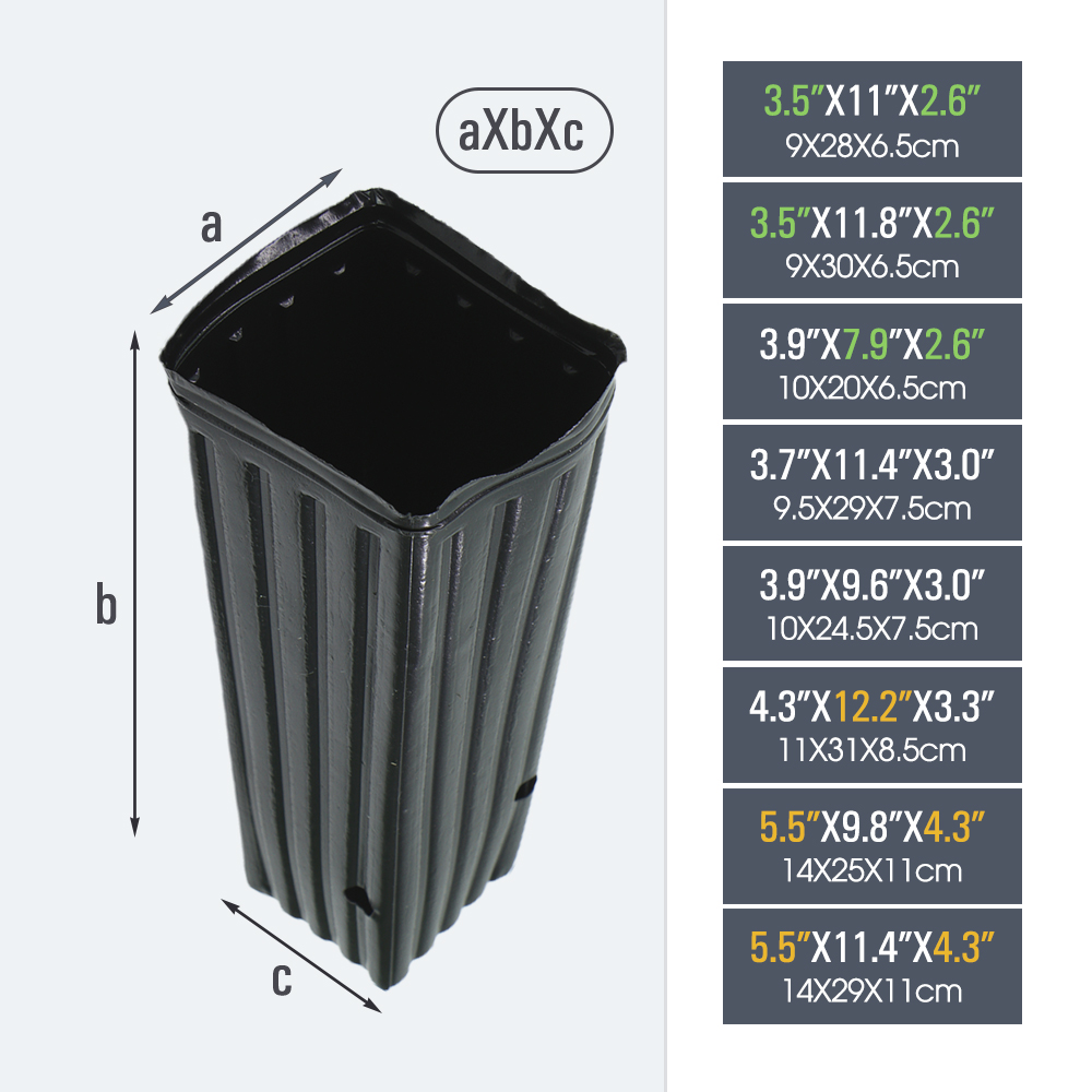Square Tree Pot with Drainage  - Seed Starter Trays ulasan dan harga