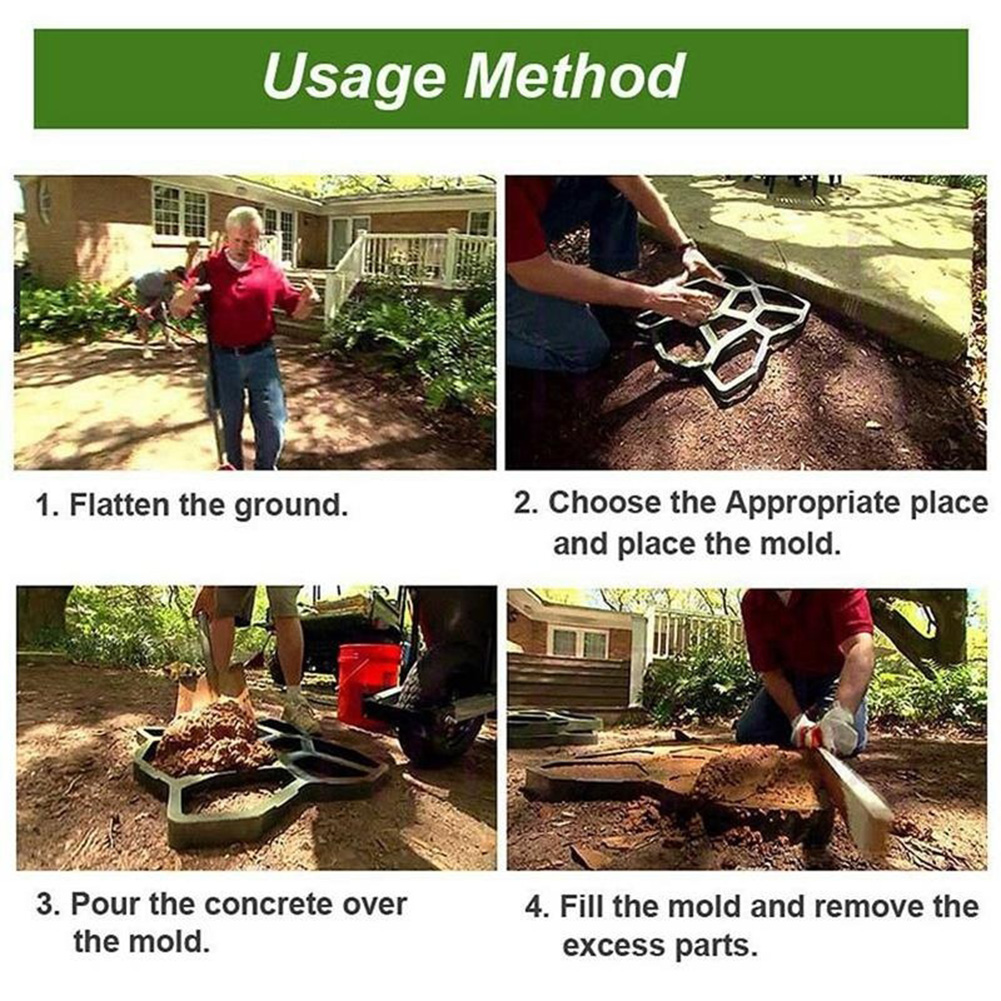 7 Grid Garden Pavement Mold DI - Gardening Tool Diy ulasan dan harga