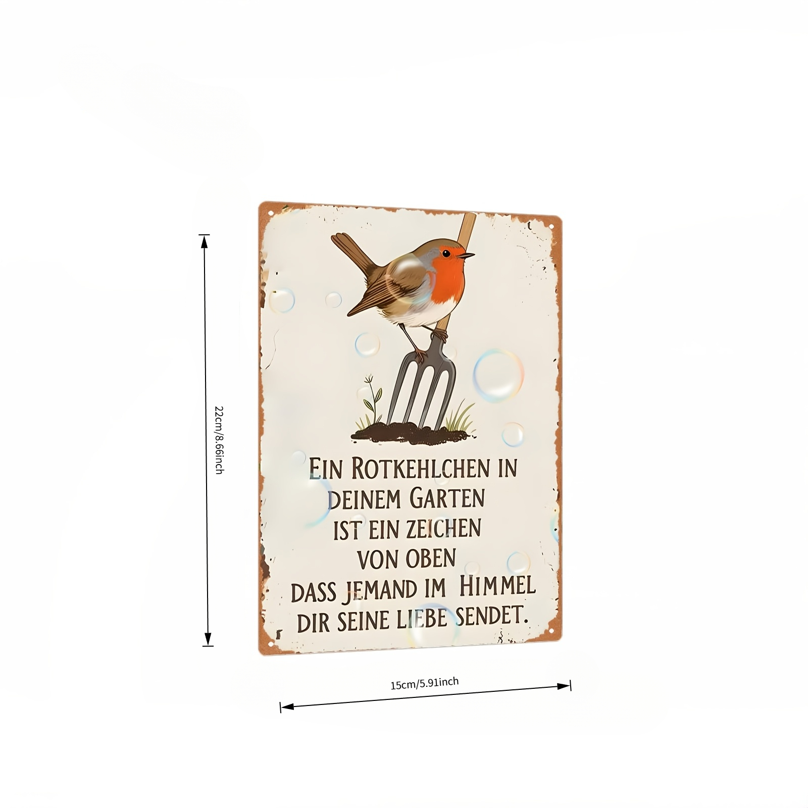 Vintage Wooden Sign Retro Bird - Gardening Tools German ulasan dan harga