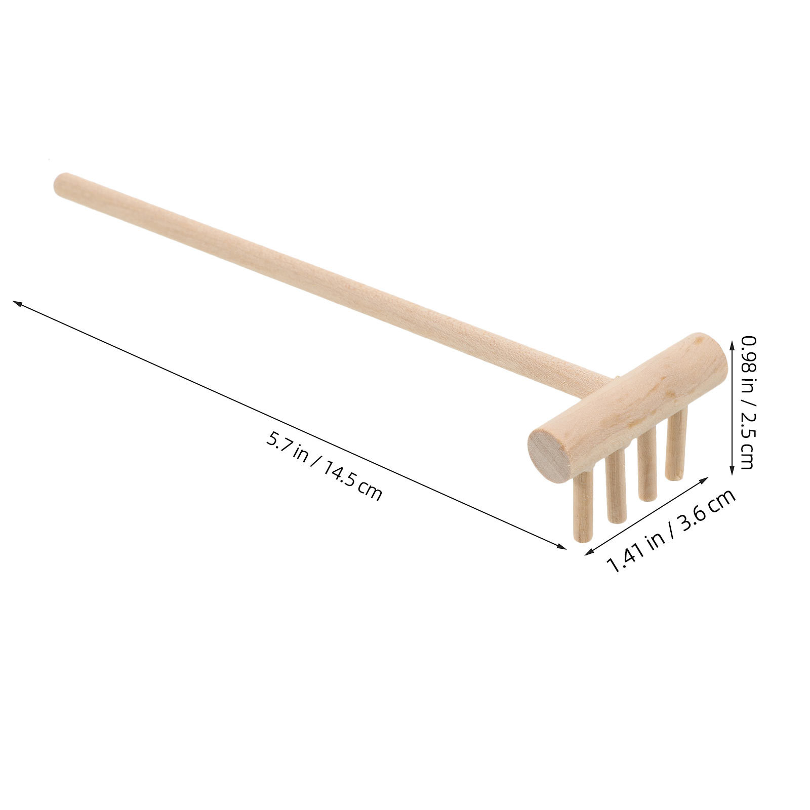 Miniature Bamboo Sand Rake for - Zen Gardening Tools ulasan dan harga