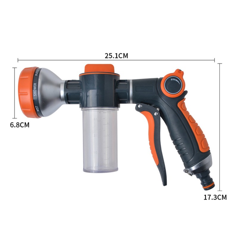 New Foam Water Gun Hose Nozzle - Gardening Tools For Beginners ulasan dan harga