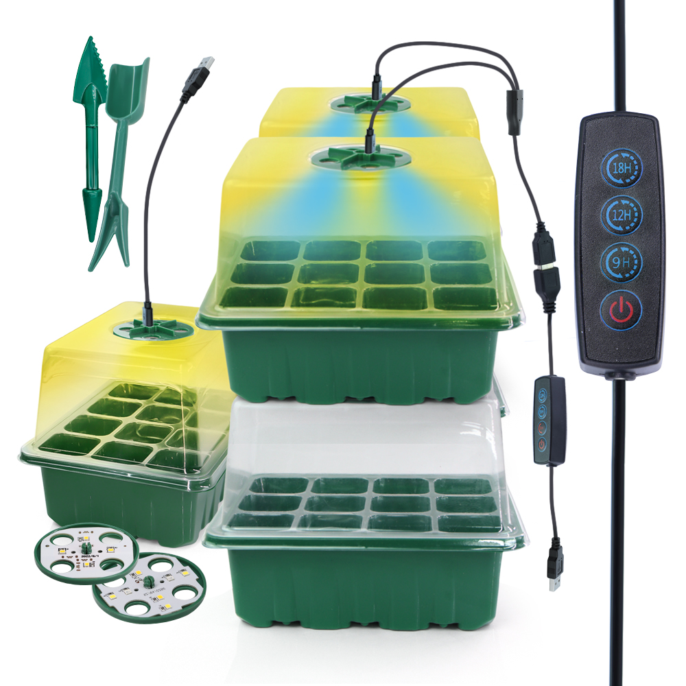 LED Nursery Pots with Grow Lig - Seed Starter Trays ulasan dan harga