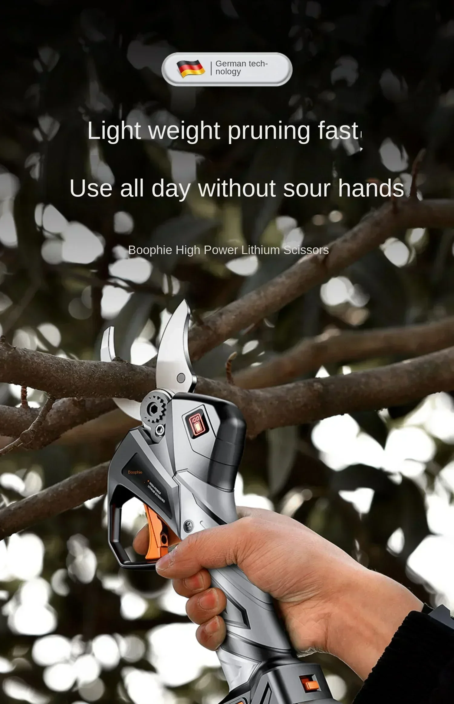 Electric Pruning Shears with I - Gardening Tools German ulasan dan harga