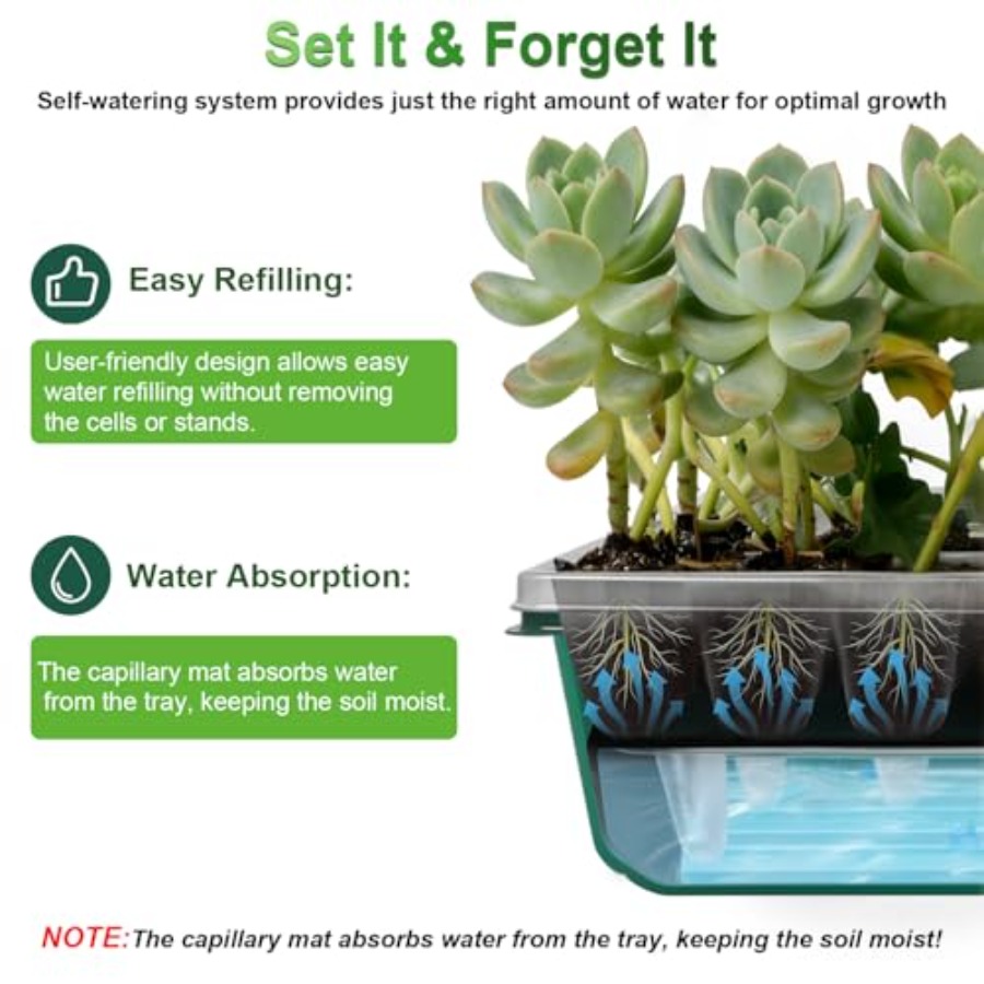 Seed Starter Tray with Grow Li - Seed Starter Trays ulasan dan harga