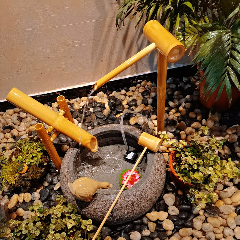 Japanese bamboo Jinglu stone b - Zen Gardening Tools ulasan dan harga