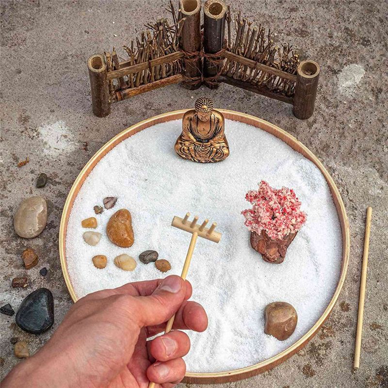 AT29-3X Mini Japanese Zen Gard - Zen Gardening Tools ulasan dan harga