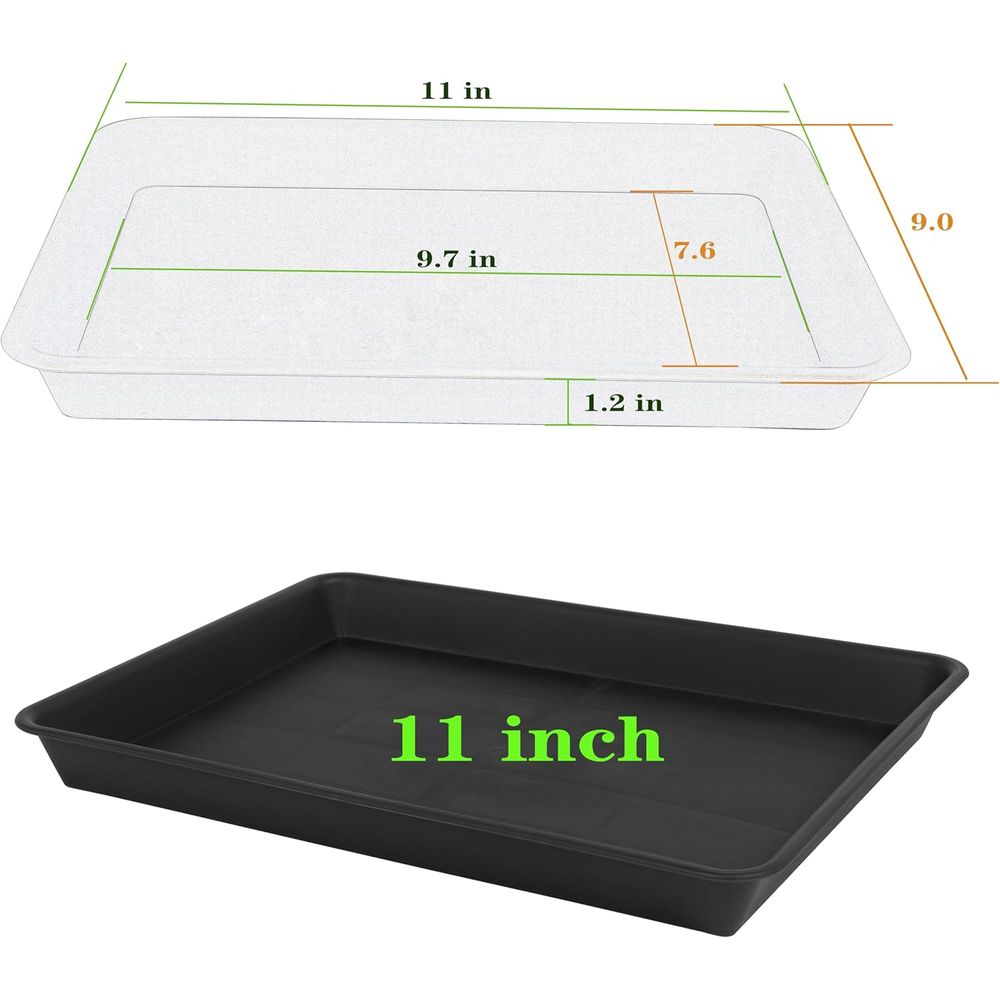 4-Pack Large Plastic Plant Dra - Seed Starter Trays ulasan dan harga