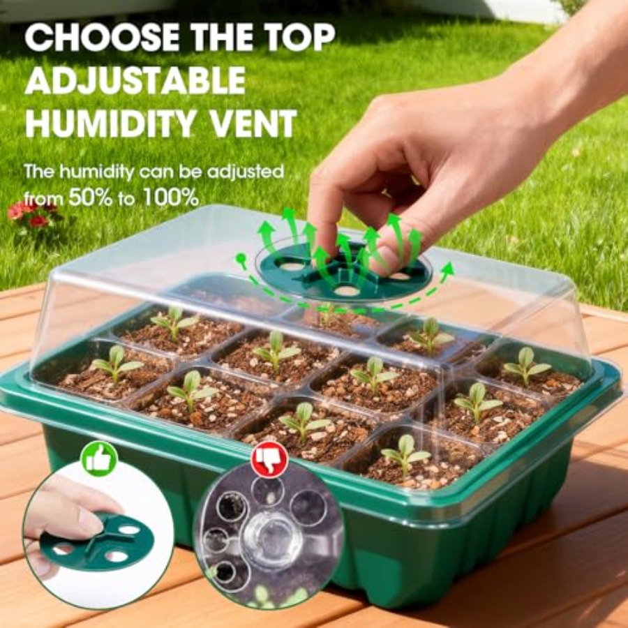 5 Packs Seed Starter Tray with - Seed Starter Trays ulasan dan harga