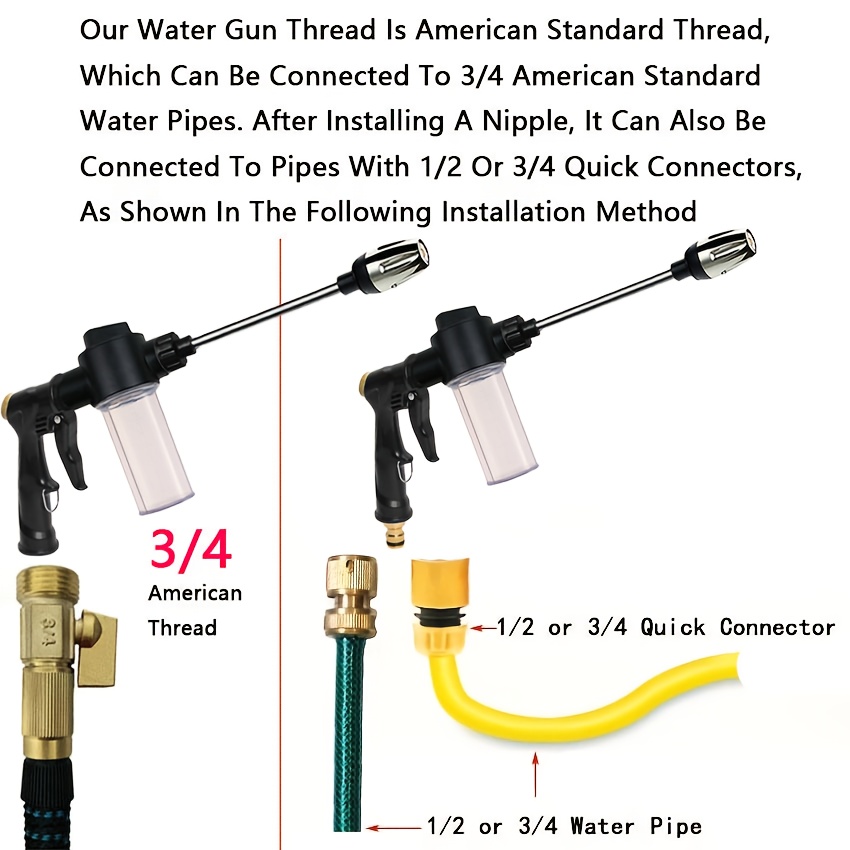 Garden Watering Gun Hose Nozzl - Gardening Tools Plastic ulasan dan harga